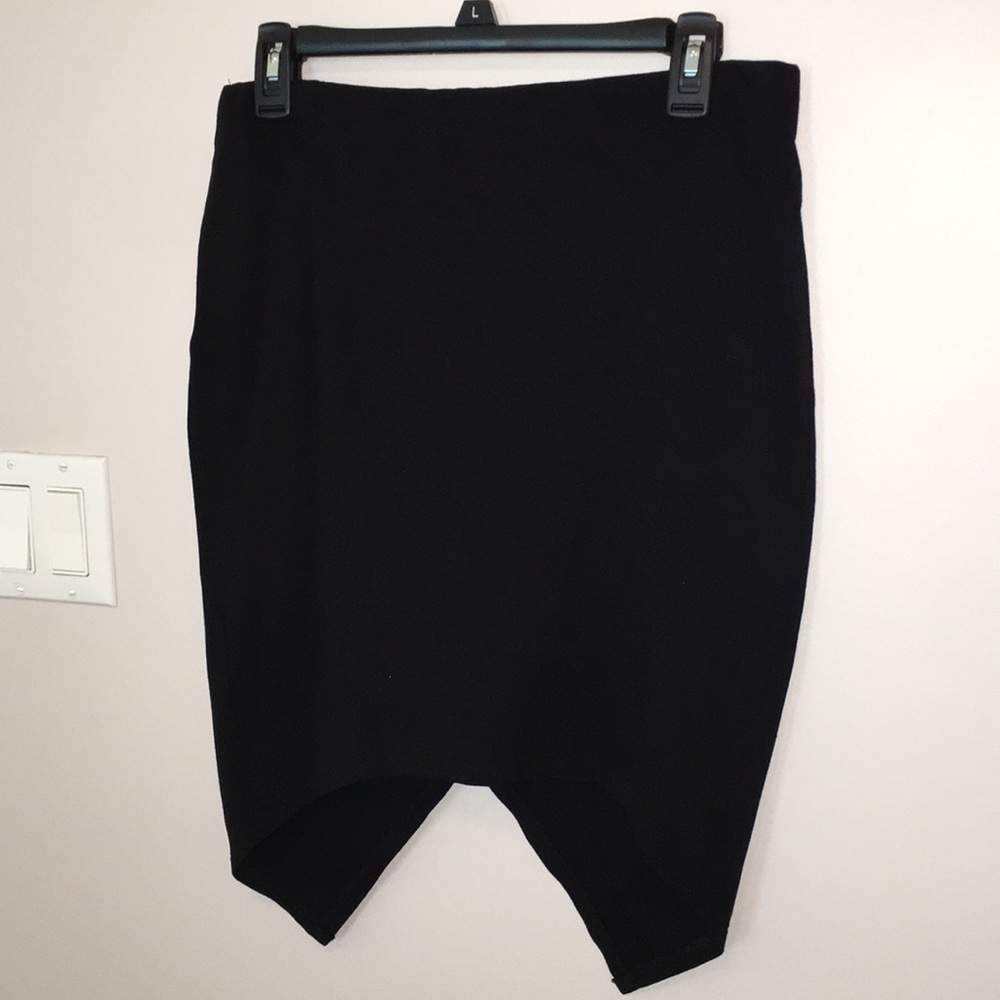 Red Label black skirt.